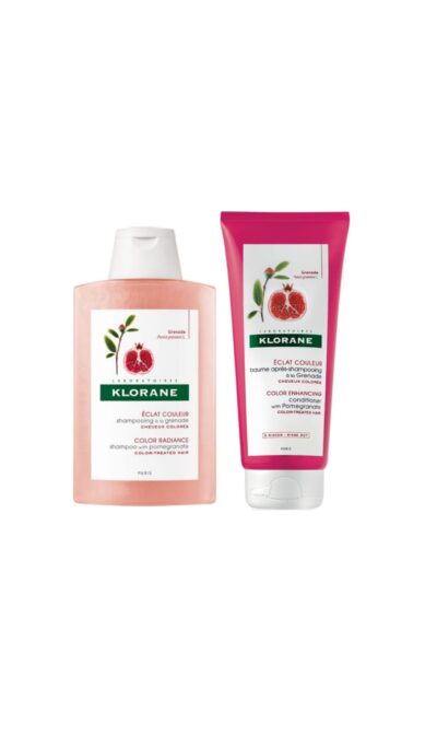 KLORANE shampoo pomegranate 200 ml + conditioner pomegranate 200 ml