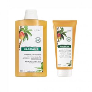 KLORANE shampoo mango butter 200 ml + conditioner mango butter 200 ml