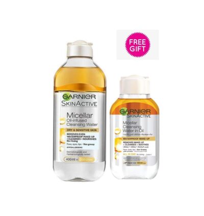 GARNIER micellar cleansing water in oil 400ml + 1 free 100ml