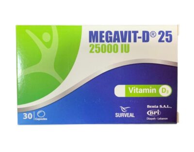 MEGAVIT D3 25 000 UI 30 CAPSULES