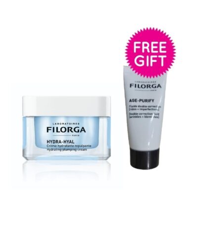 FILORGA HYDRA-HYAL CREAM 50ML+FREE 15ml AGE PURIFY FLUID.