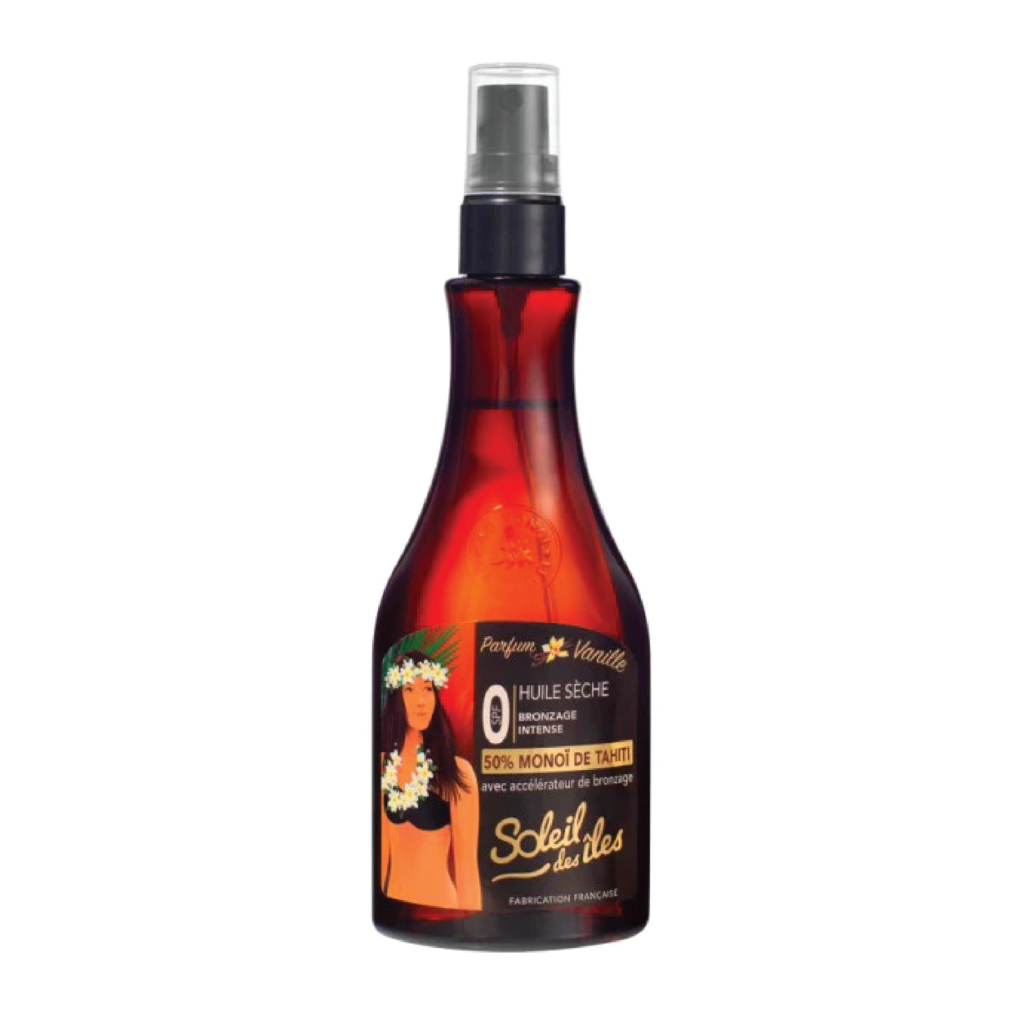 Soleil Des Iles 50% Monoi De Tahiti – Huile Seche SPF 0 Bronzage Intense 150 ML Soleil Des Iles1