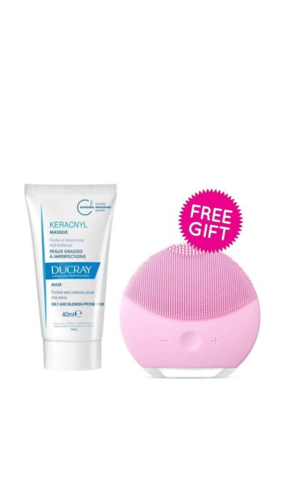 Ducray KERACNYL TRIPLE-ACTION MASK 40ML+FREE FACIAL BRUSH