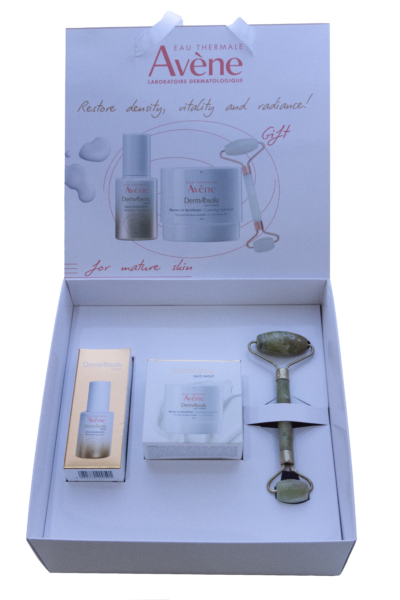 AVENE DERMABSOLU RECONTOURING SERUM 30ML+AVENE DERMABSOLU NIGHT COMFORTING BALM 40ML+JADE ROLLER GIFT