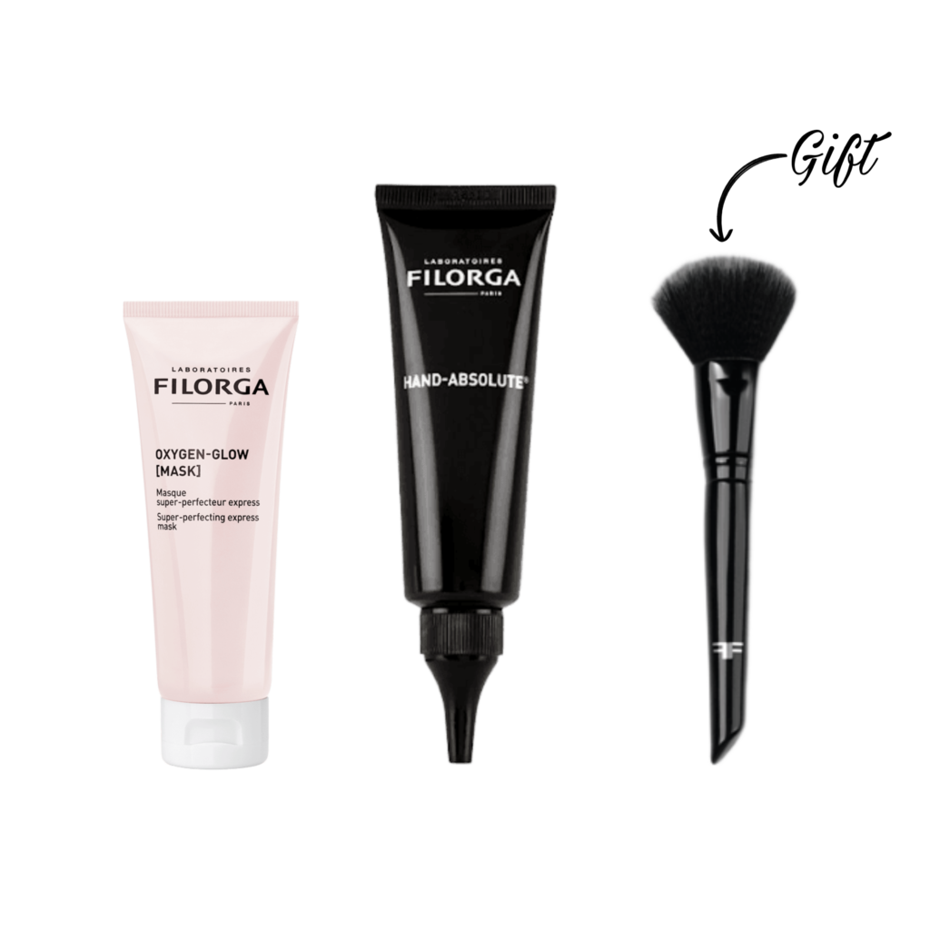 Filorga OXYGEN GLOW MASK 75ML+Filorga HAND ABSOLUTE 50ML+MAKE UP BRUSH GIFT