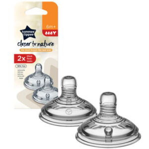 Tommee Tippee 6m+ 2x Thick Flow Teats