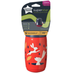Tommee Tippee 12m+ 266ml Superstar Water Bottle Red