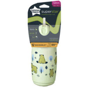 Tommee Tippee 12m+ 266ml Superstar Water Bottle Green