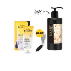 Beesline FEET & HEELS REPAIR KIT +FREE FOOT FILE+ FREE BEESLINE SHOWER CREAM 1000ML