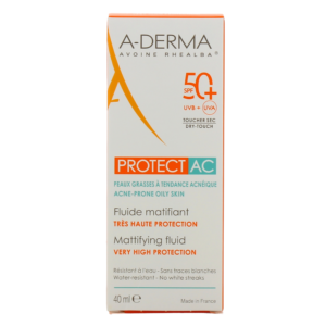 A-Derma Protect AC Fluide Solaire Matifiant SPF 50+ 40ML