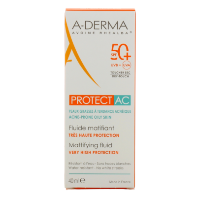 A-Derma Protect AC Fluide Solaire Matifiant SPF 50+ 40ML