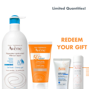 AVENE AFTER SUN-RESTORATIVE LOTION 400ML + AVENE VERY HIGH PROTECTION SPF50+ CREAM,TINTED 50ML+FREE AVENE AFTER SUN 50ML OR AVENE EAU THERMAL SPRAY 50ML