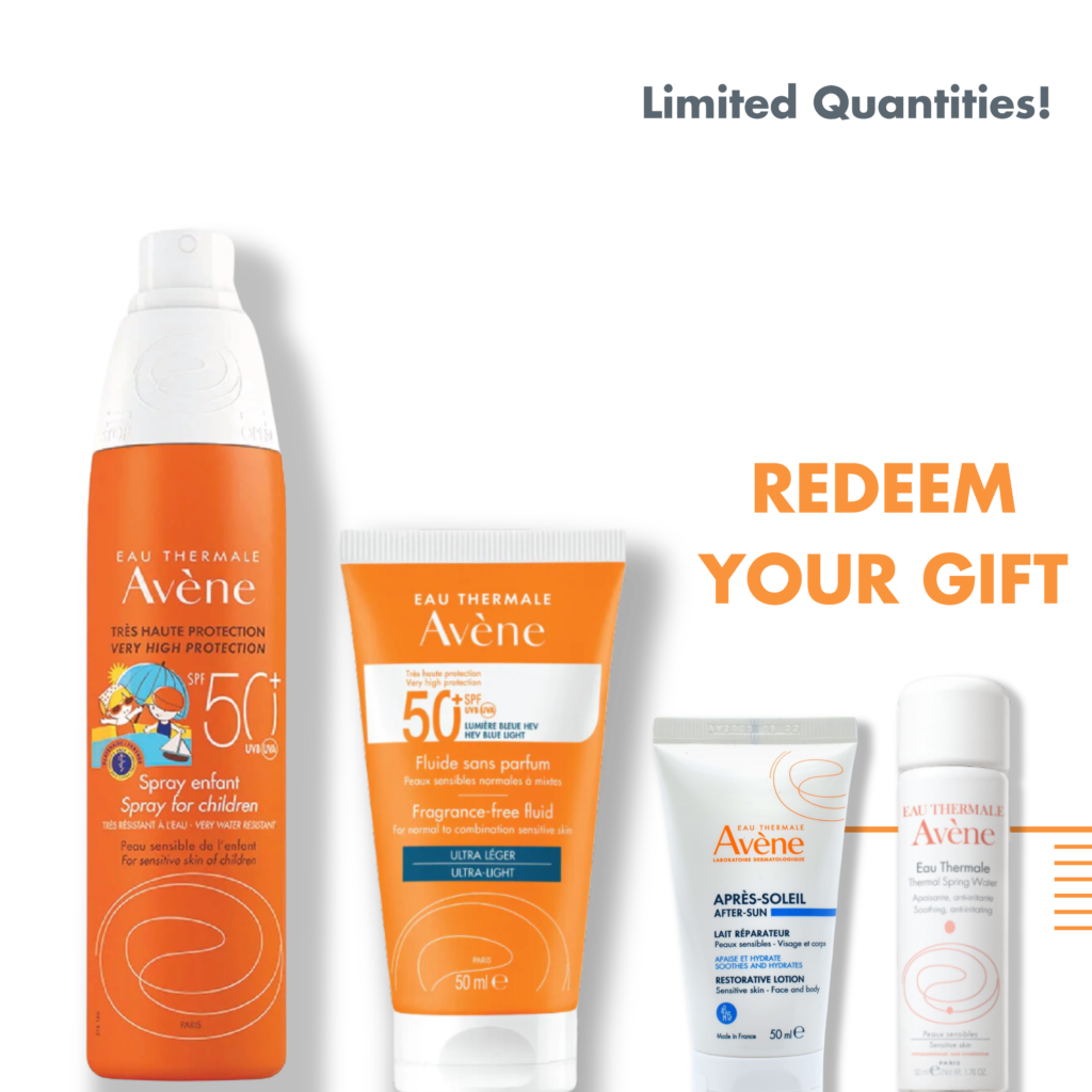 AVENE EAU THERMAL VERY HIGH PROTECTION SPRAY 50+ FOR CHILDREN 200ML+AVENE VERY HIGH PROTECTION SPF 50+ FRAGRANCE-FREE FLUID 50ML +FREE AVENE AFTER-SUN 50ML OR AVENE EAU THERMAL SPRAY 50ML
