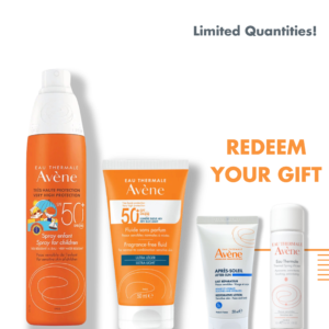 AVENE EAU THERMAL VERY HIGH PROTECTION SPRAY 50+ FOR CHILDREN 200ML+AVENE VERY HIGH PROTECTION SPF 50+ FRAGRANCE-FREE FLUID 50ML +FREE AVENE AFTER-SUN 50ML OR AVENE EAU THERMAL SPRAY 50ML
