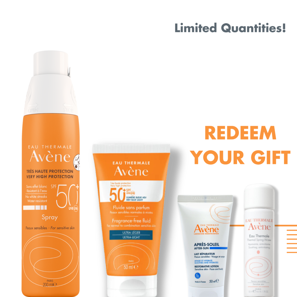 AVENE VERY HIGH PROTECTION SPRAY 50+ 200ML+AVENE VERY HIGH PROTECTION SPF 50+ FRAGRANCE-FREE FLUID+ FREE AVENE AFTER SUN 50ML OR AVENE EAU THERMAL SPRAY 50ML