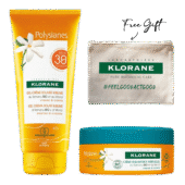 Sublime Sun Gel-Cream SPF 30 with Organic Monoi and Tamanu – 200 ml, Polysianes After-sun Sublimating Cream - 200 ml+ Free Gift Pouch Gift