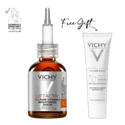 Liftactiv Vitamin C 16% Serum for Anti Aging & Brightening + VICHY CAPITAL SOLEIL UV-AGE DAILY SPF 50+ GIFT