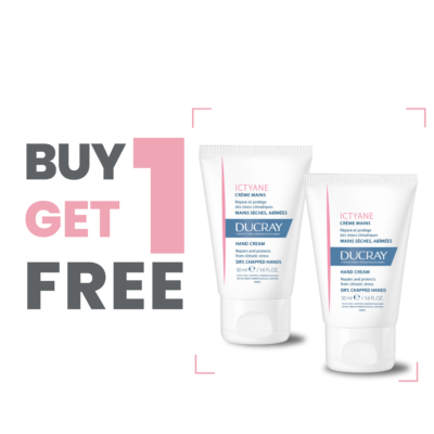 DUCRAY ICTYANE CREME MAINS 50 ML + 1 FREE