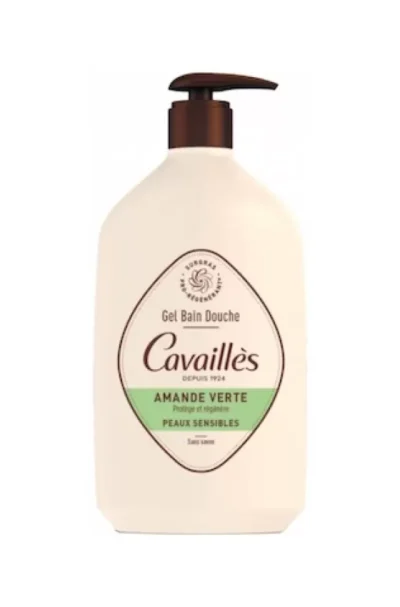 Roge Cavailles Bath and Shower Gel for Sensitive Skin Green Almond - 1L