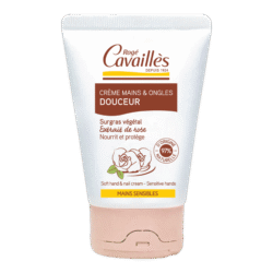 The Gentle Hand and Nail Cream is specially formulated for the care of sensitive skin. Enriched with almond butter, it nourishes, soothes, and protects your hands while leaving them soft, supple, and comfortable. Its non-greasy, creamy texture absorbs easily and leaves behind a delicate rose scent. Suitable for daily use, apply as often as necessary. Available in a 50 ml tube.