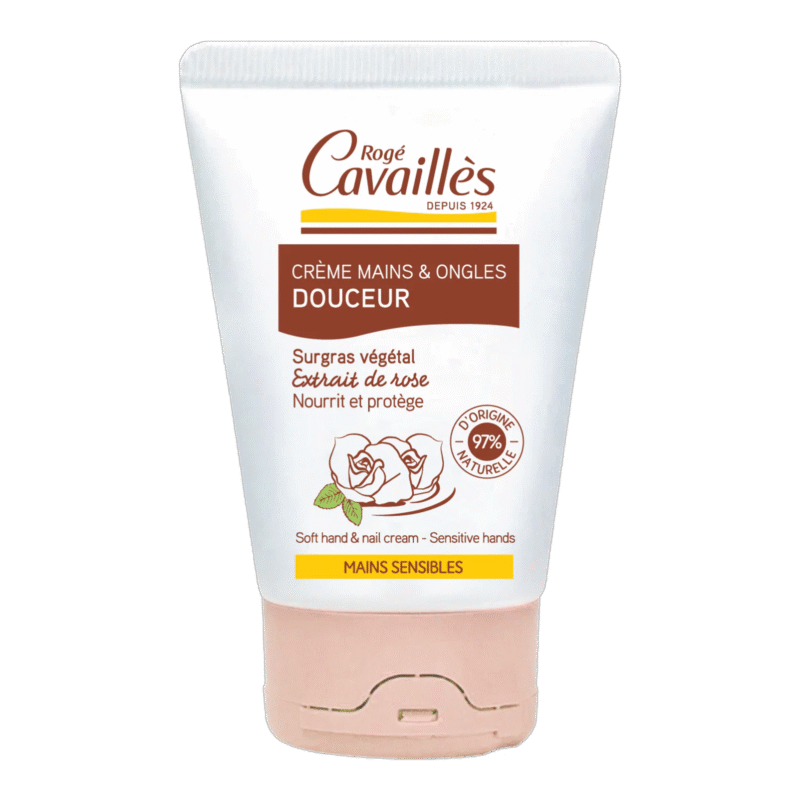 The Gentle Hand and Nail Cream is specially formulated for the care of sensitive skin. Enriched with almond butter, it nourishes, soothes, and protects your hands while leaving them soft, supple, and comfortable. Its non-greasy, creamy texture absorbs easily and leaves behind a delicate rose scent. Suitable for daily use, apply as often as necessary. Available in a 50 ml tube.