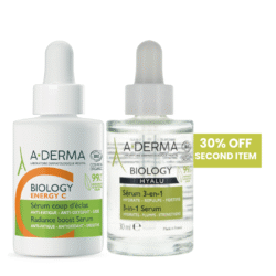 Aderma Biology Energy C Serum Coup d'Eclat +30% OFF ON  Aderma Biology Hyalu 3 in 1 Serum
