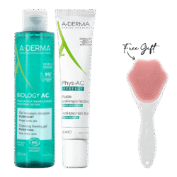 Biology AC Purifying Cleansing Foaming Gel – 200 ml & Phys-ac Perfect Anti-blemish Fluid - 40 ml + Free Gift Cleaning Brush