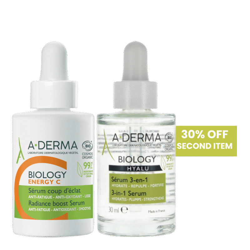 Biology Energy C Radiance Boost Serum & Get 30% Off Aderma Biology Hyalu 3 In 1