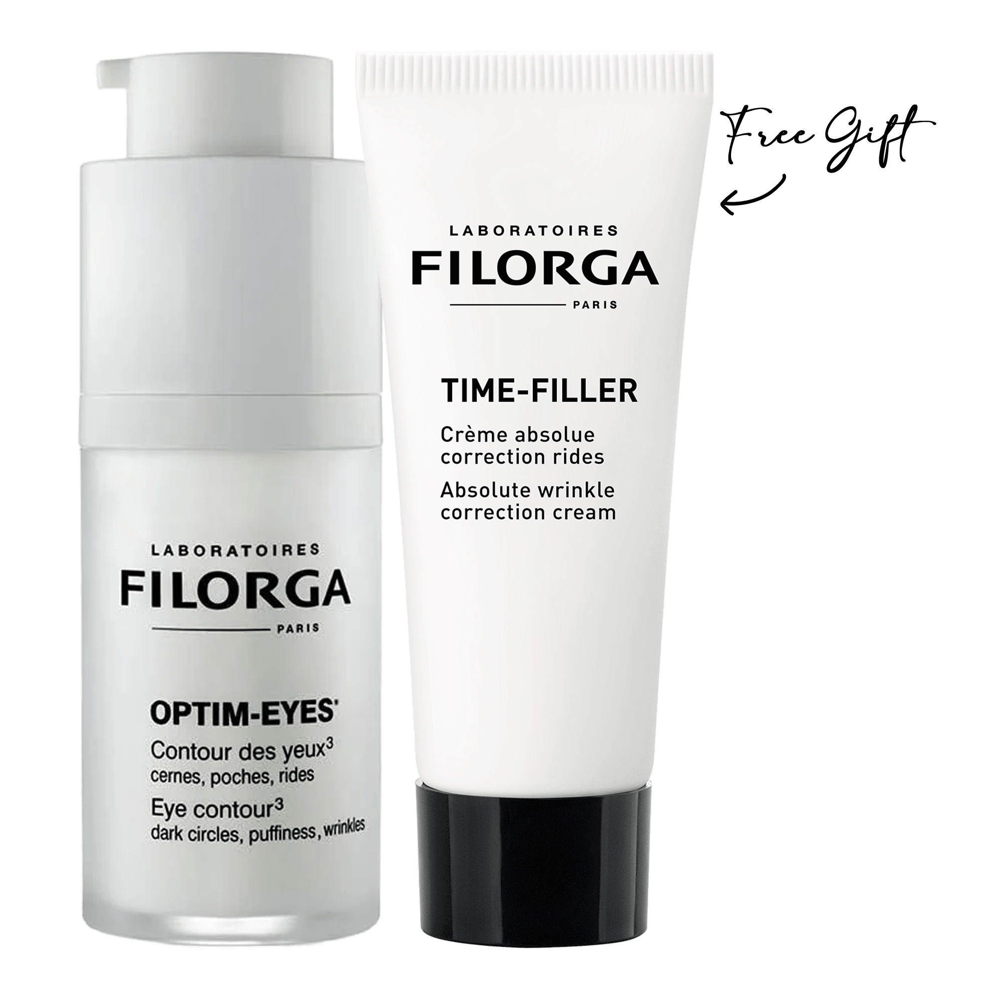 Optim Eyes - Eye Contour Cream - 15 ml + Free Gift Time Filler Night - 15 ml