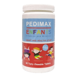 Pedimax Chewable Kids Multivitamin Tablets - Supports Growth & Immunity 60 Tablets
