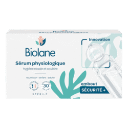 Physiological serum in single doses