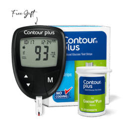 contour plus blood glucose monitoring system free gift