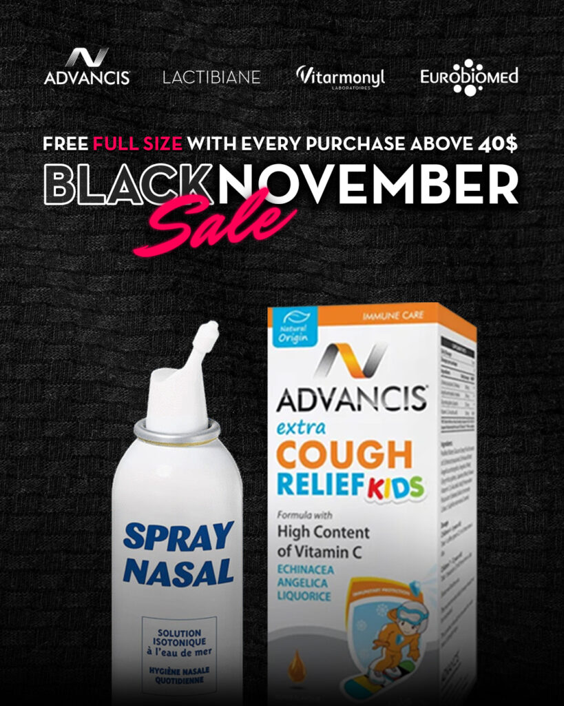 Advancis Lebanon Black November Sale – Free full-size gift on immune and cough relief products