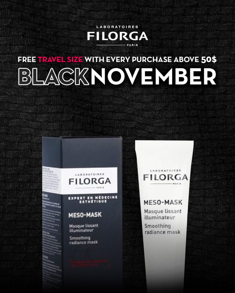 Filorga Black November Lebanon – Free travel size Meso-Mask on purchases above $50