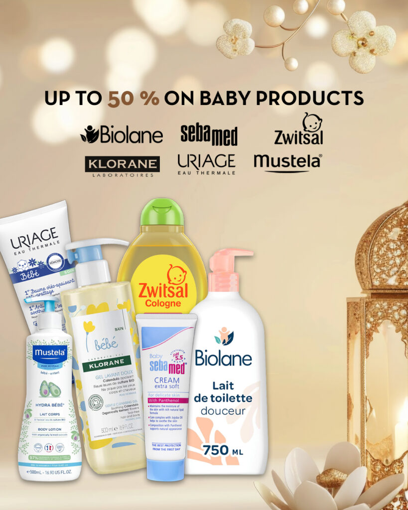 up to 50% OFF on biolane, sebamed, Zwitsal, Klorane, Uriage, Mustela