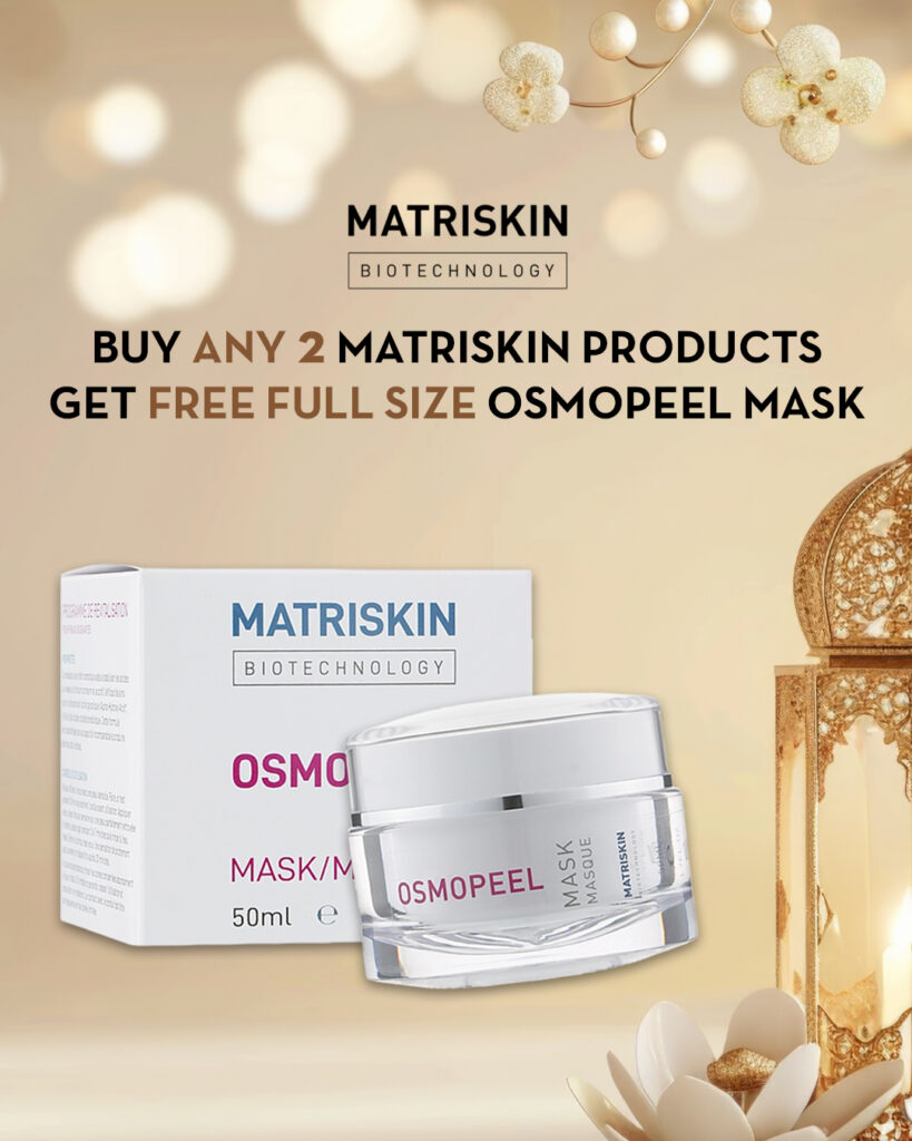 Buy any 2 Products from Matriskin, and get 1 FREE Matriskin osmopeel mask